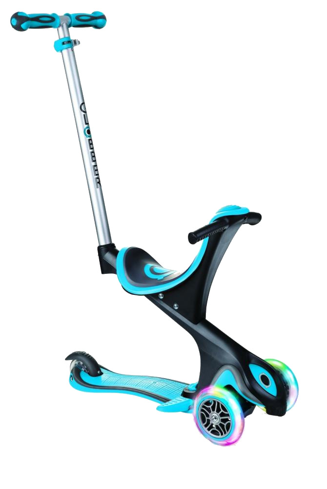 Trotineta Globber Evo 4in1 Comfort Lights Albastru - imagine 6
