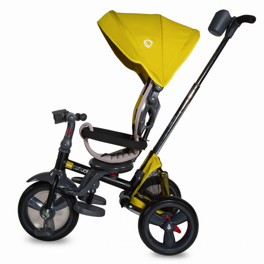 Tricicleta Coccolle Velo Mustar 4în1, Pliabilă - imagine 2