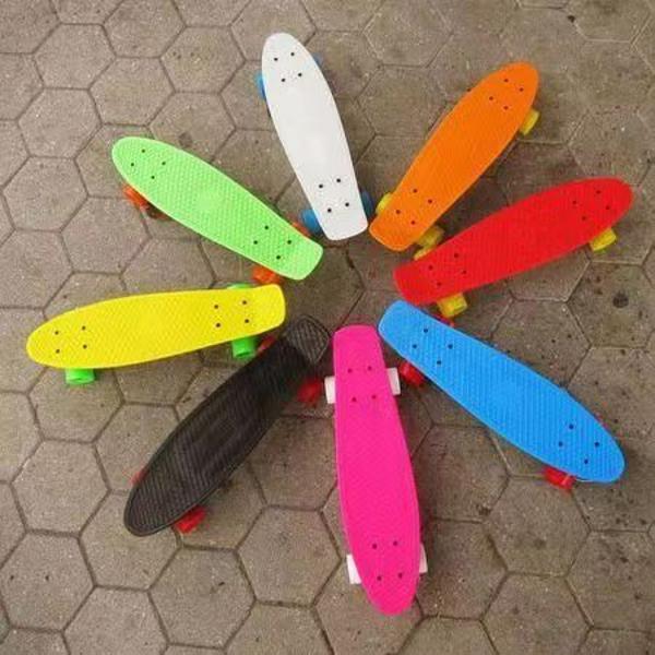 Penny Board 55 cm Portocaliu, Ideal Plimbare