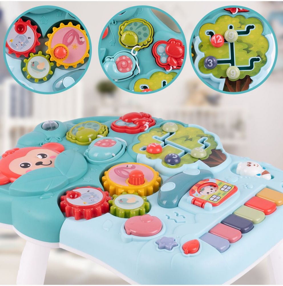 Antepremergator 4 în 1 Malplay | Pian și Activități - imagine 13