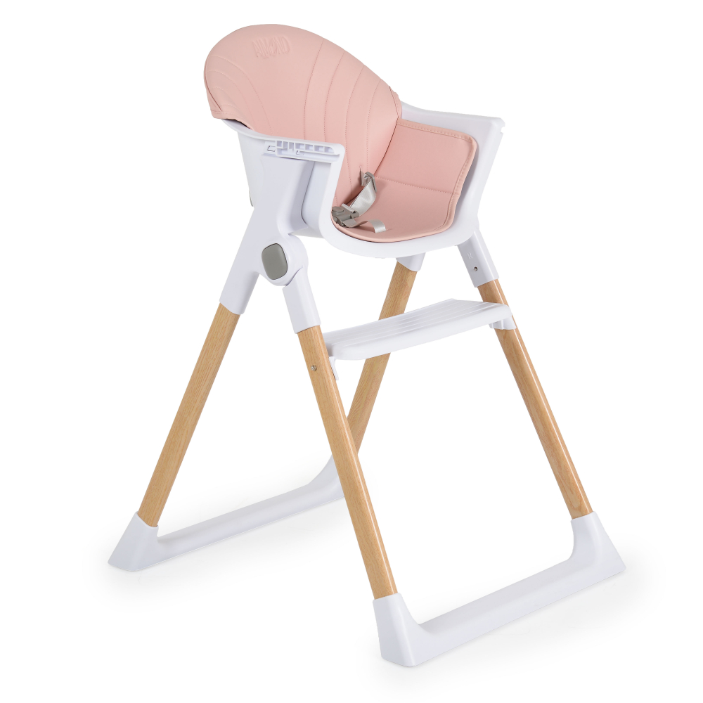 Scaun masa Cangaroo Almond Pink - Siguranta si Confort - imagine 2