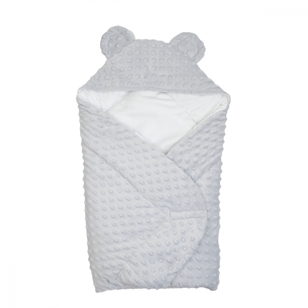 Patura Twins Minky gri | Confort 100% bumbac