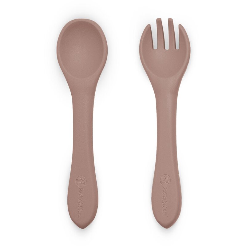 Set Tacămuri Silicone Bebe | Petite&Mars