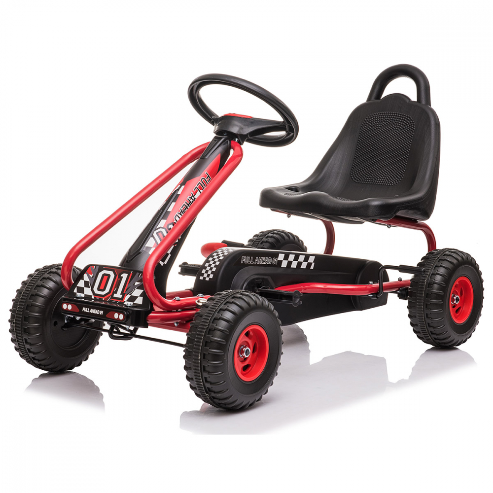 Kart Pedale Kidscare Rosu 3-6 Ani - imagine 5