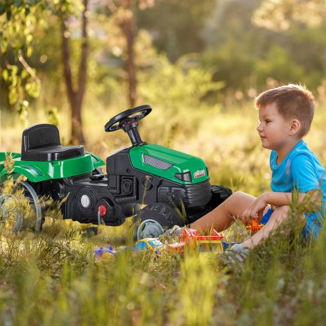 Tractor Pedale Pilsan Active, Verde, +3 Ani - imagine 5