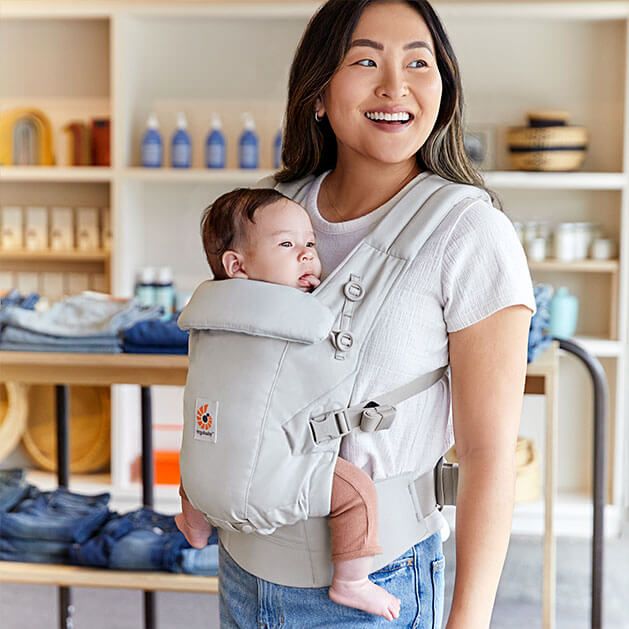 Ergobaby Adapt Soft Touch Pearl Grey - imagine 3