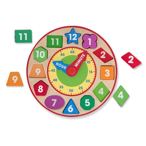 Ceas Sortator Forme Melissa & Doug Lemn - imagine 2