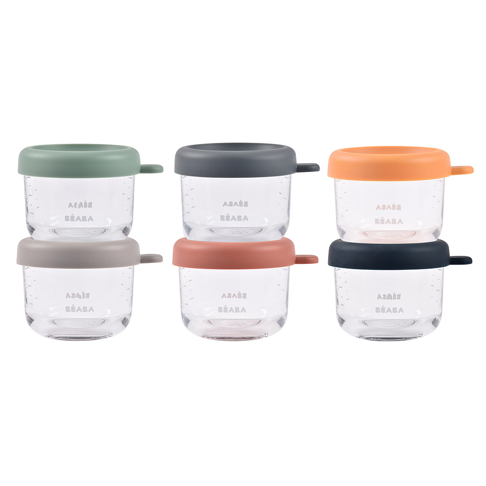 Set 6 recipiente sticlă Beaba 150ml - Organizare mese - imagine 7