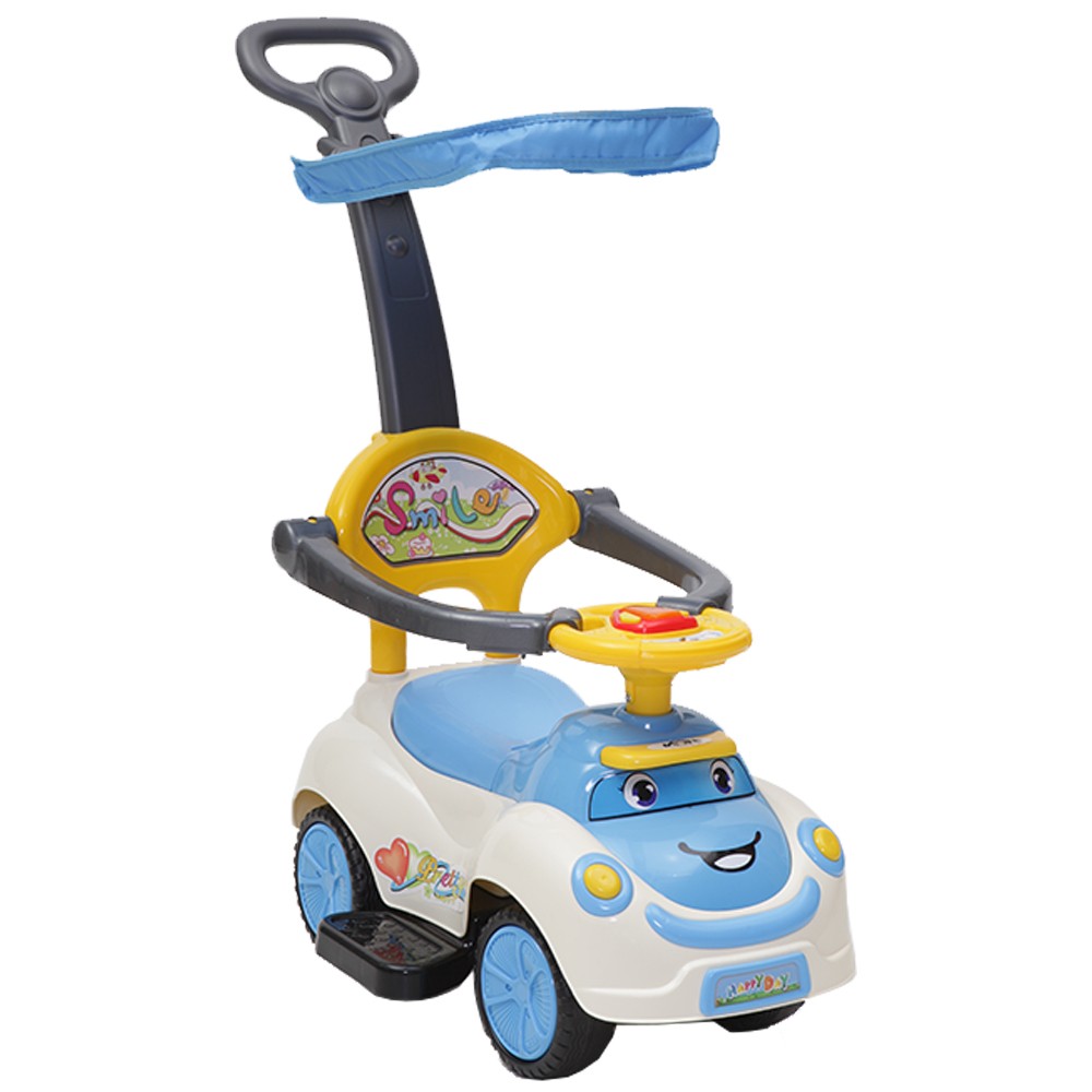 Masinuta Moni Smile 2 in 1 cu maner si lumini