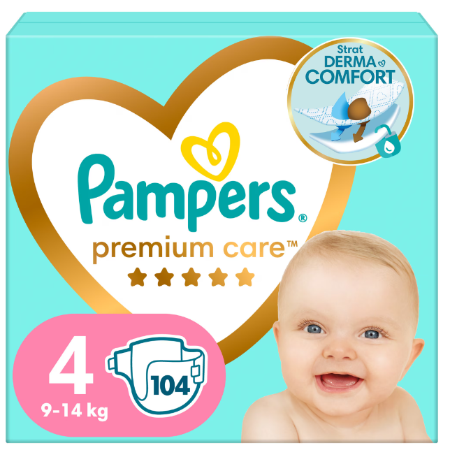 Scutece Pampers Premium Care 4 Mega Pack, 104 buc - imagine 11