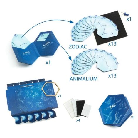 Joc DIY Constelații Djeco | Set Creativ Astronomie - imagine 2