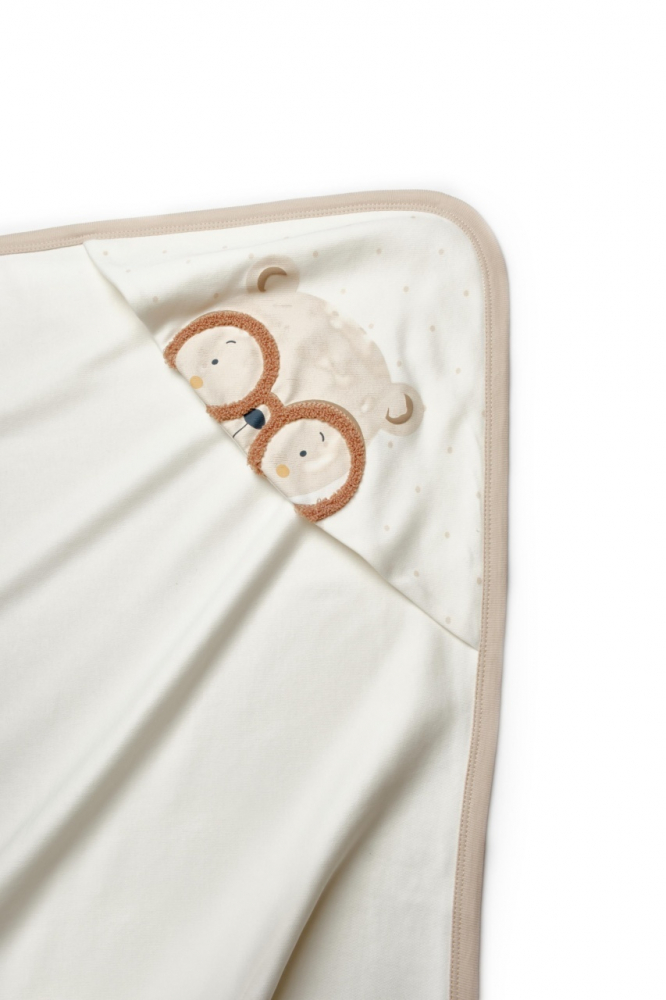 Paturica Gluga Bumbac Organic Bebe | BabyCosy - imagine 3