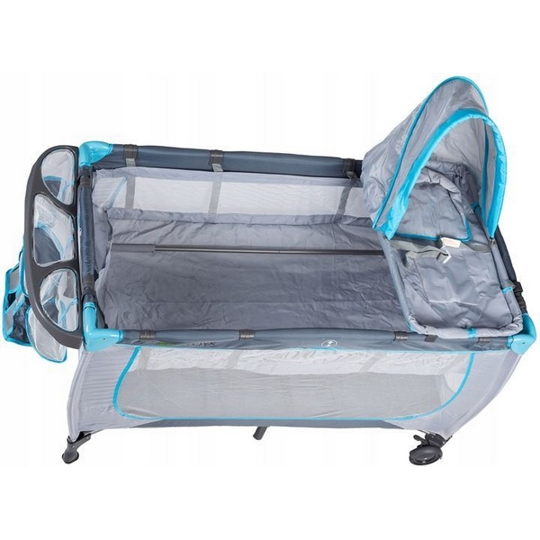 Patut pliabil Ecotoys Gri, cu Leganare