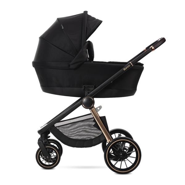 Carucior 2 in 1 Lorelli Bianca Black | Cadru Aluminiu - imagine 3