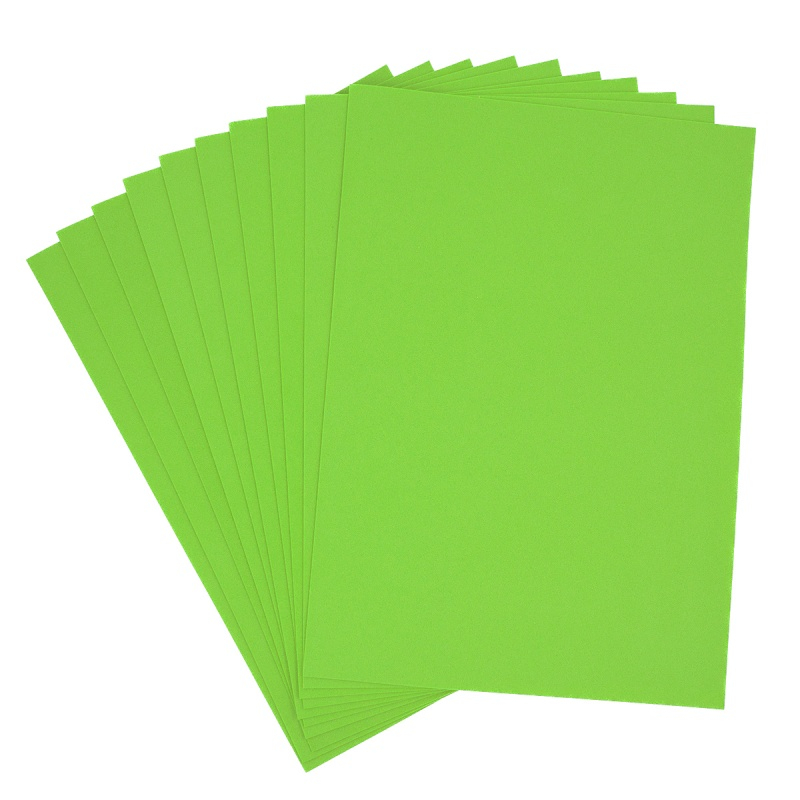 Hârtie Gumată A4 Verde Măr Colorart, 1.3 mm