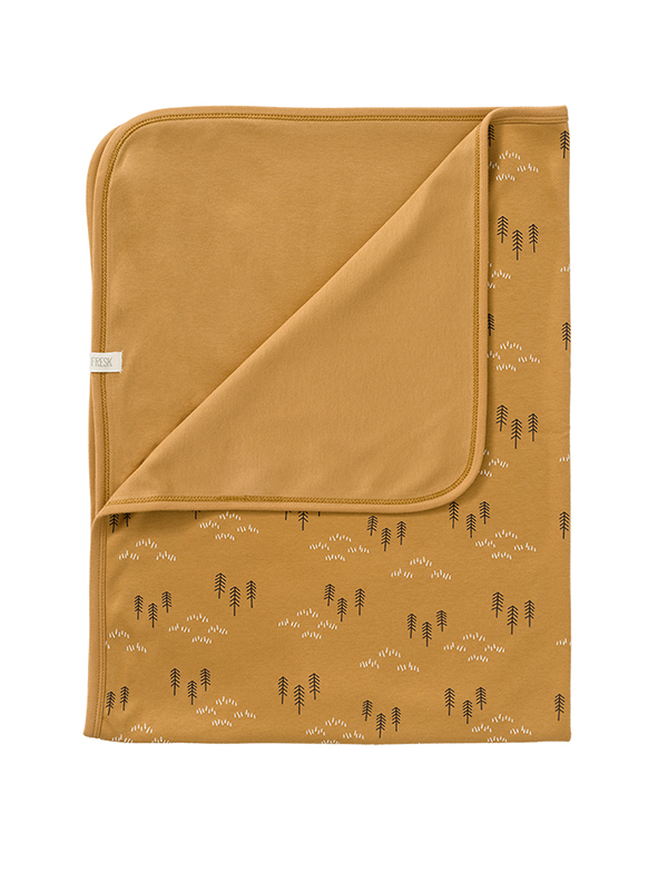 Paturica Fresk Bumbac Organic Woods Yellow