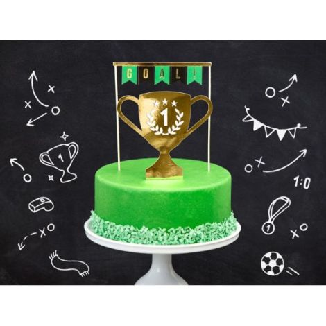 Decoratiuni Tort Fotbal Party Deco - Perfecte pentru Evenimente - imagine 3