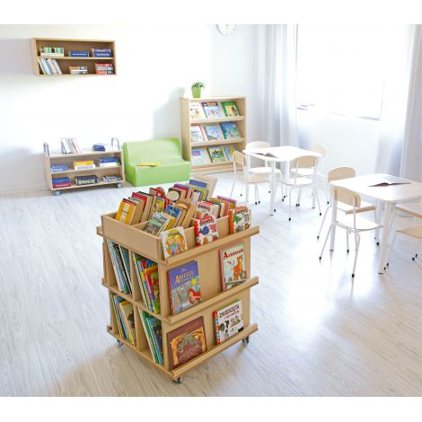 Dulap pe roți Flexi Moje Bambino, Mesteacăn - imagine 5