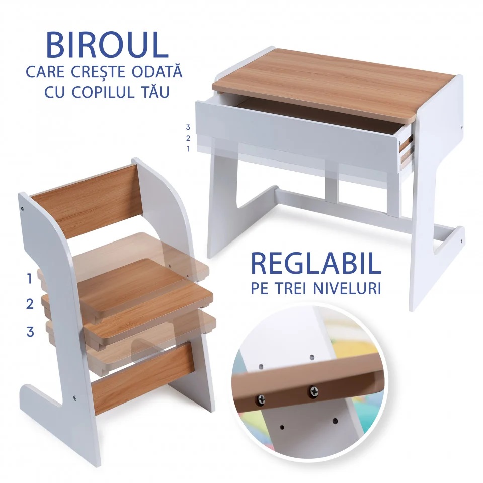 Birou reglabil Suporto pentru copii și tineri - imagine 6