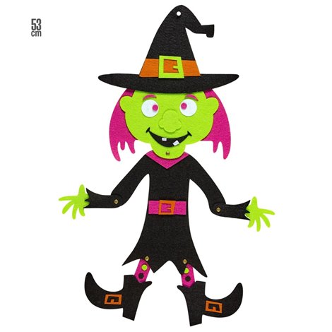 Decor Vrajitoare Fetru 53 cm | Halloween