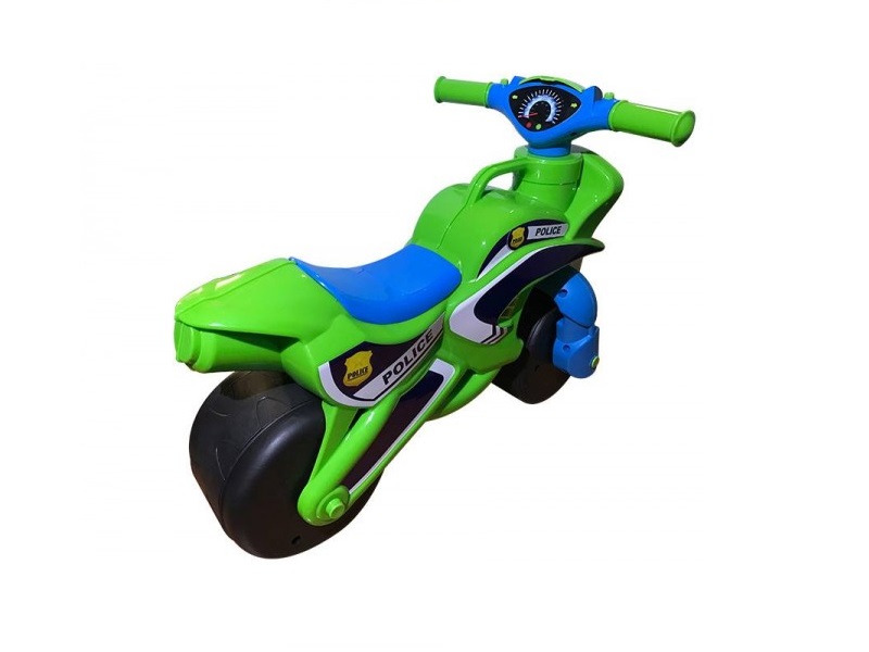 Motocicleta Mykids Police Music 013952 Verde-Albastru