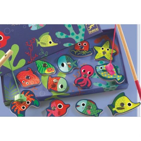 Joc Pescuit Magnetic Djeco Lemn - imagine 2
