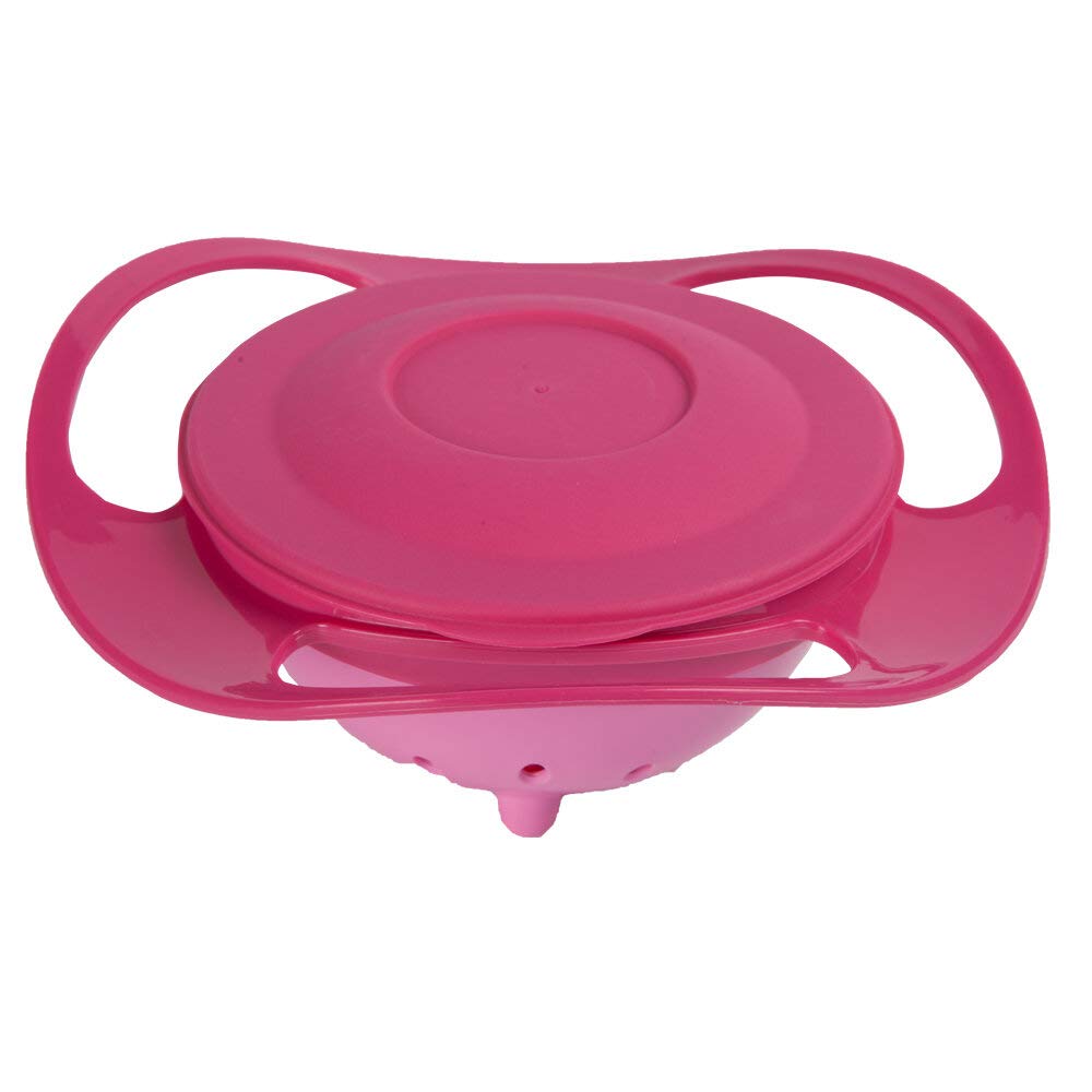 Babyjem Amazing Bowl Pink, Bol Rotativ 360° - imagine 4
