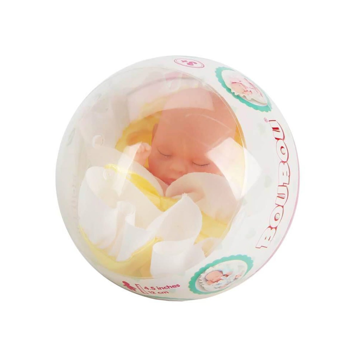 Păpușă Bebeluș Boubou, 12 cm, Galben