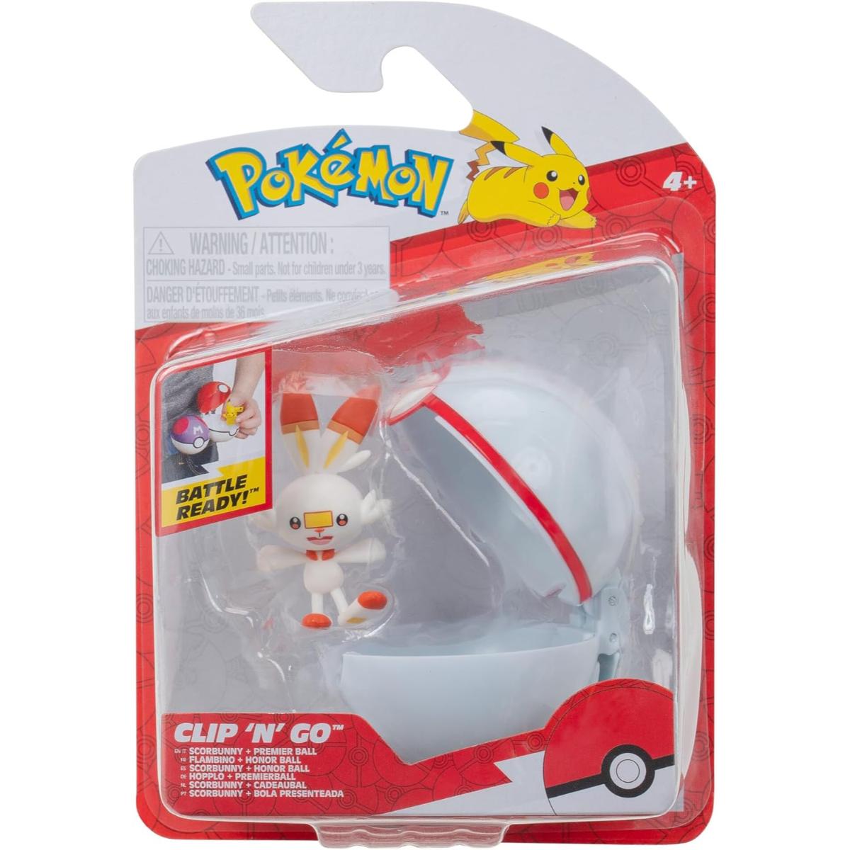 Pokemon Scorbunny Clip N Go Figurina