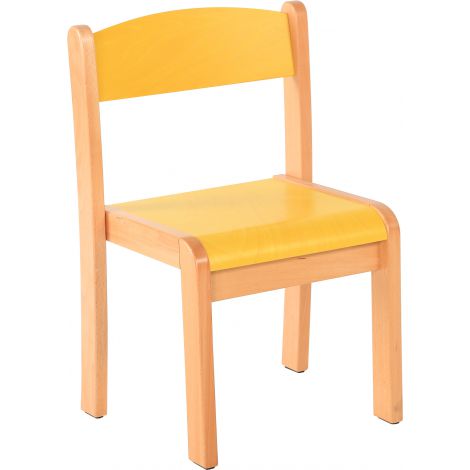 Scaun Galben Marime 3 Moje Bambino, Lemn Fag - imagine 2