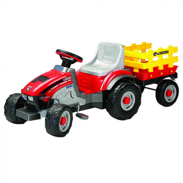 Tractor Peg Perego Mini Tony Tigre | Roșu Galben