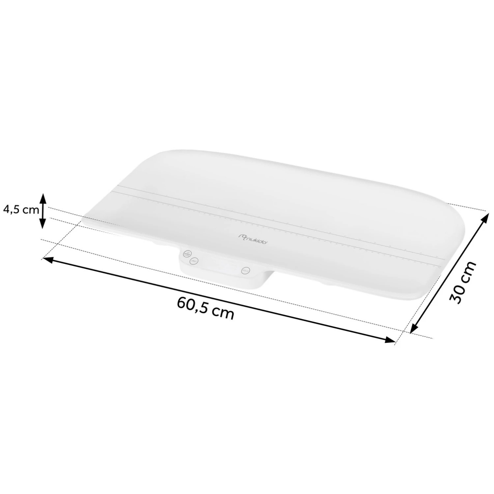 Cantar Electronic Copii Nukido White 40kg - imagine 3