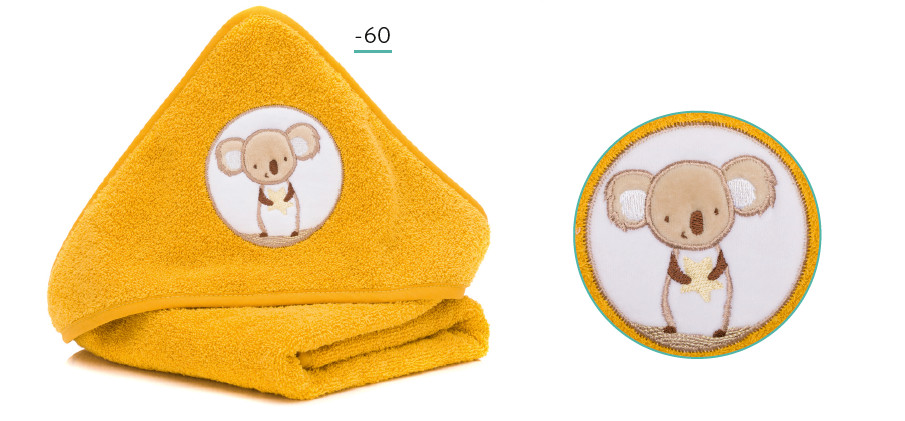 Prosop Brodat Fillikid Koala, 100% Bumbac