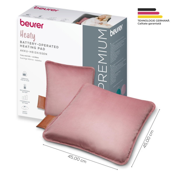 Perna Electrică Beurer HK77 Rose cu Acumulator - imagine 2