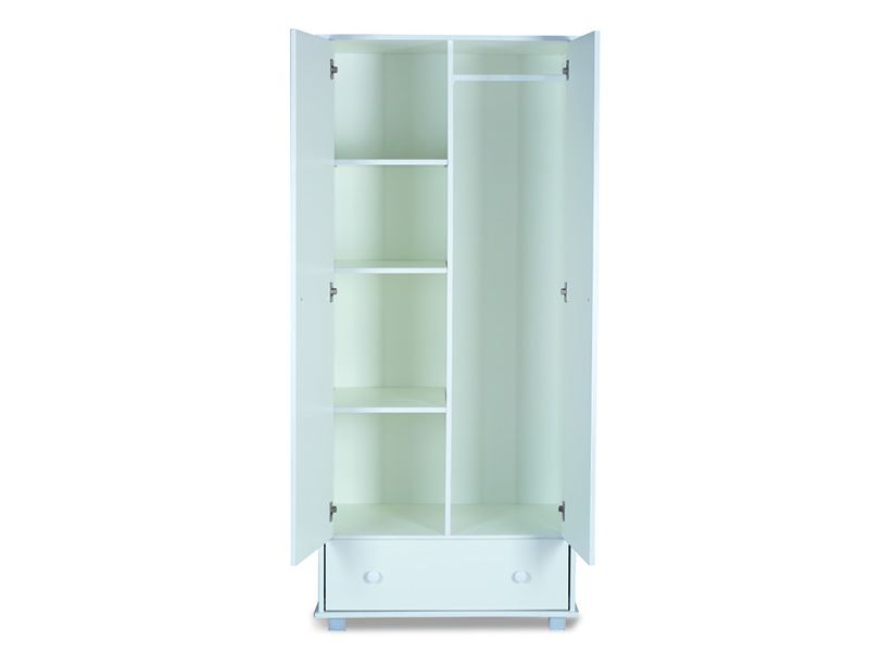 Set Mobilier Copii Klups Safari Alb, Dulap și Comodă - imagine 5