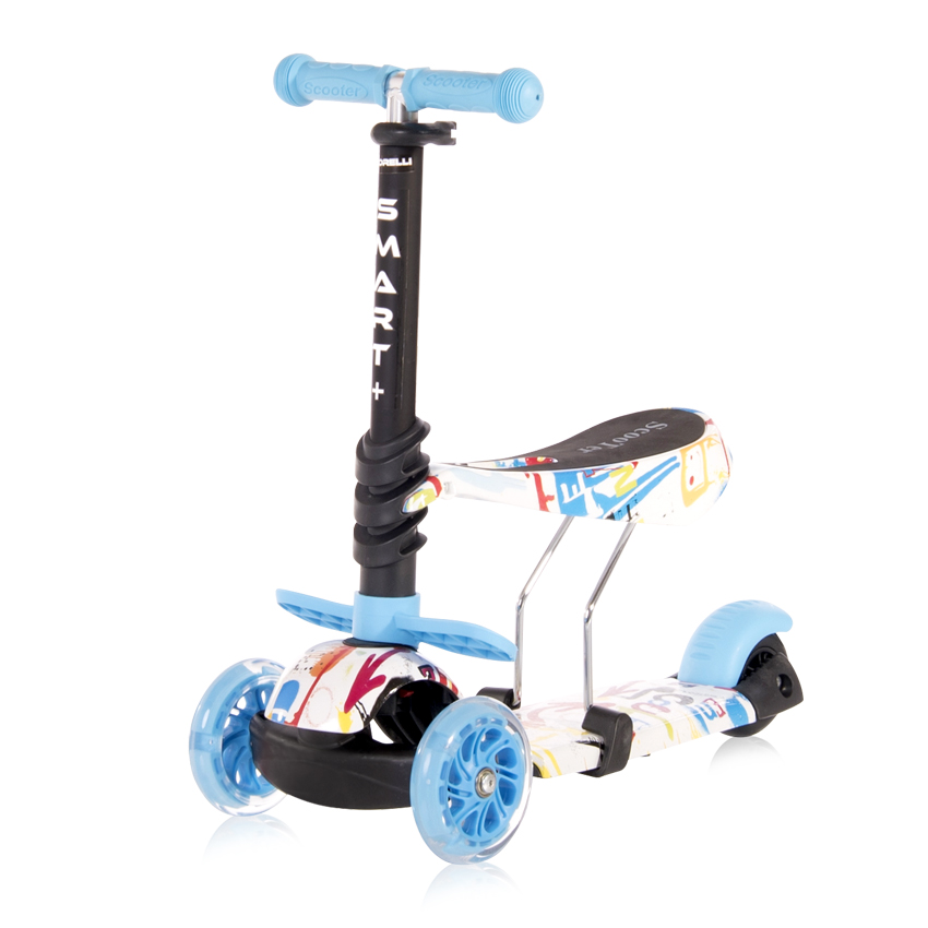 Trotineta Lorelli Smart Plus 3 Roti LED + Maner Parental - imagine 9