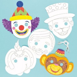 Masti La Circ de Decorat Baker Ross Set 6 Bucati - imagine 3