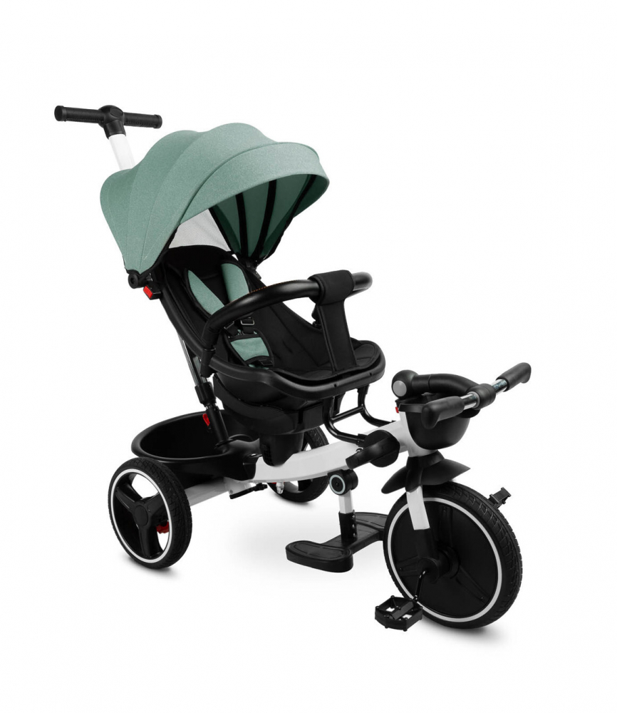 Tricicleta Toyz Dash Green cu mâner parental - imagine 4
