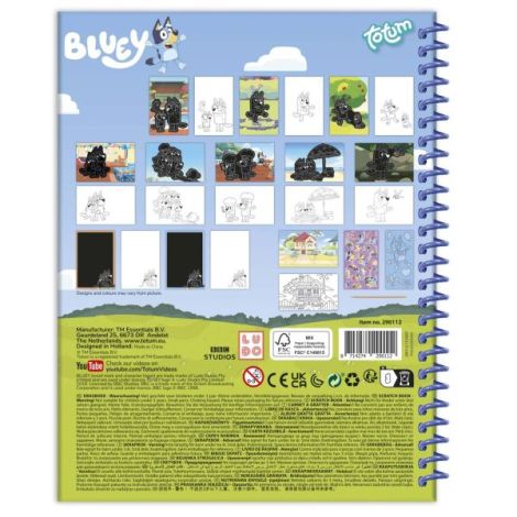 Bluey Set Creativ Razuit Colorat Totum - imagine 2