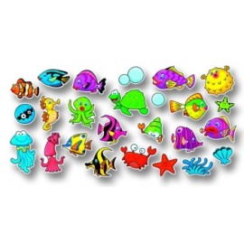 Set 150 Autocolante Marin Predecupate Folia Paper