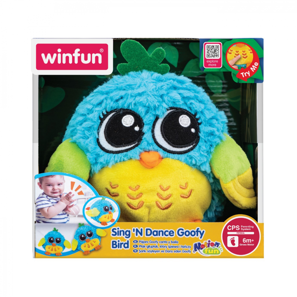 Winfun Jucărie Plus Pasăre Interactivă Muzicală