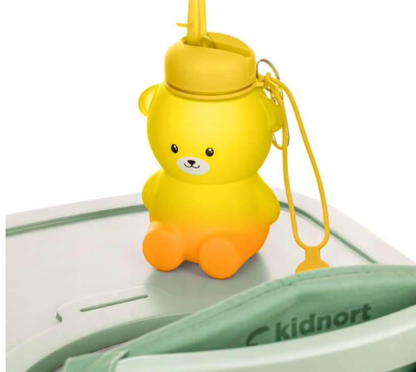 Sticlă Silicon Kidnort cu Pai Retractabil 600ml - imagine 7