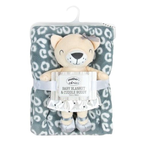 Set Cadou Snuggle Baby | Paturica și Ursuleț Gri