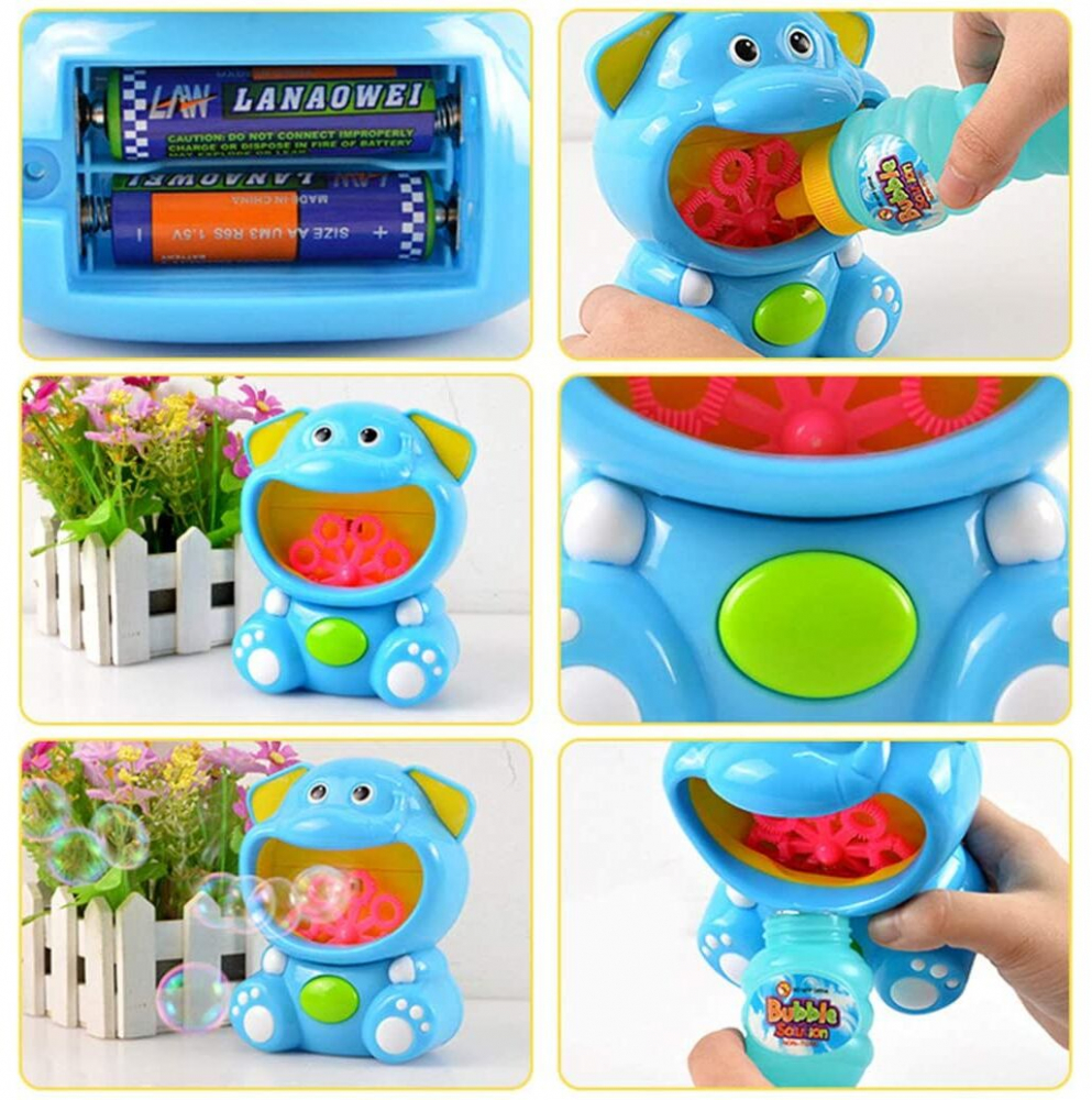 Generator Baloane Sapun Malplay Elefant Albastru - imagine 5