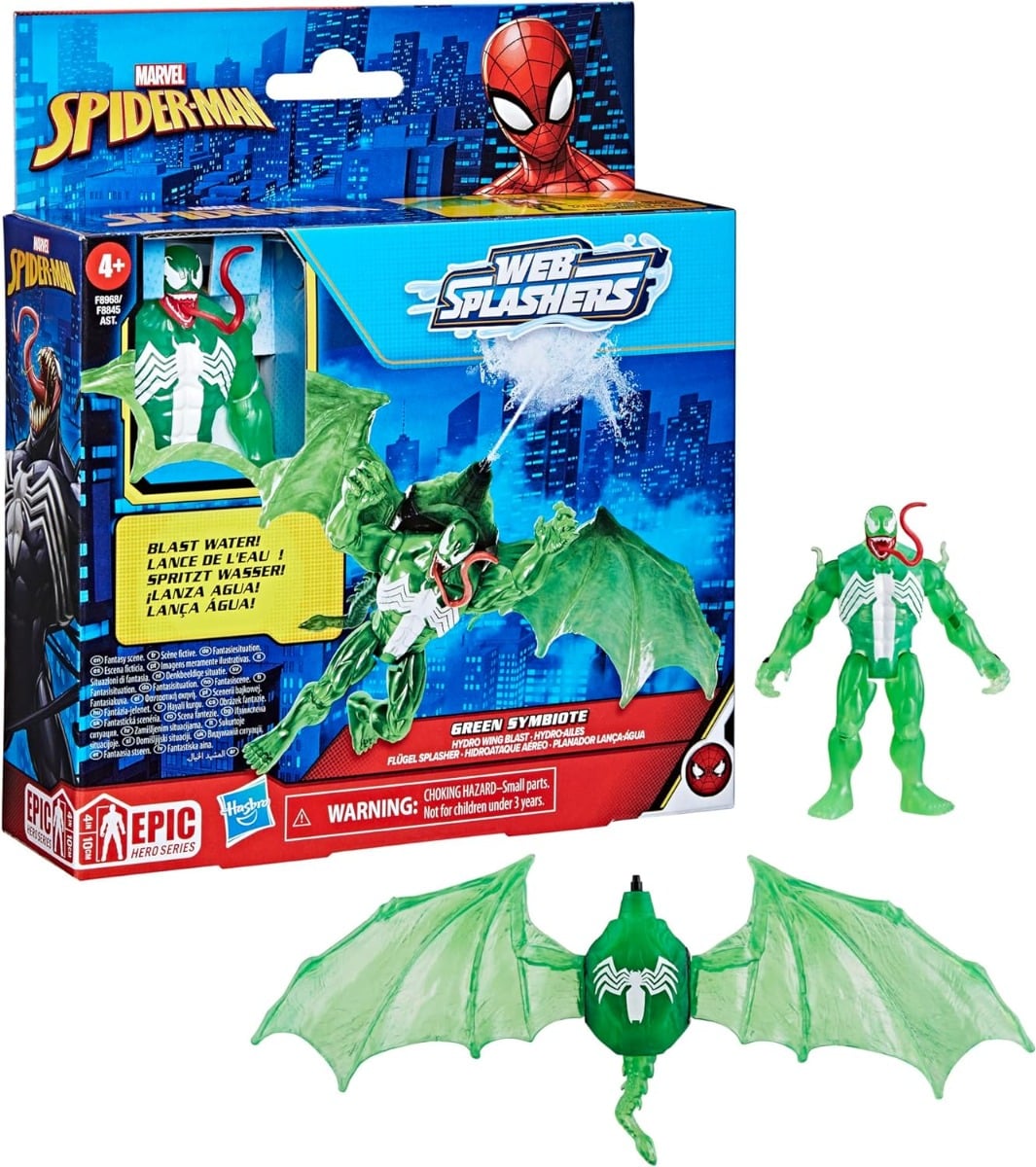 Marvel Spider-Man Green Symbiote și Hydro Wing
