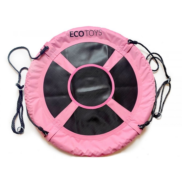 Leagan Ecotoys Cuib de Barza Roz pentru Exterior