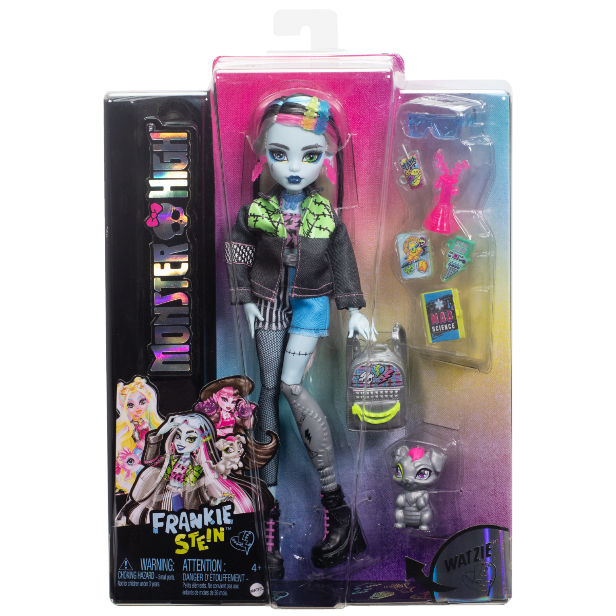 Papusa Monster High Frankie Refresh cu animal de companie