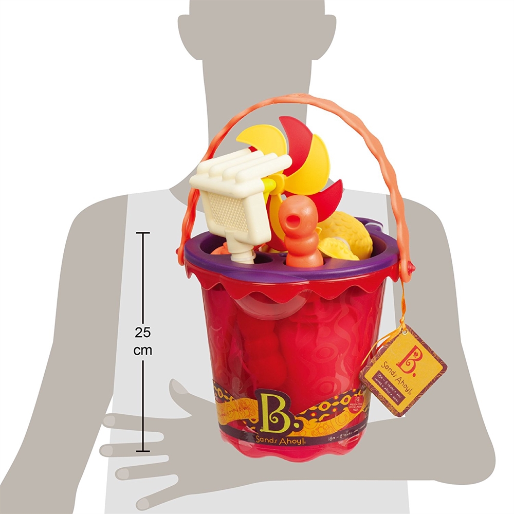 Găleată 9 Jucării Nisip Mov B.Toys - imagine 4
