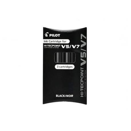 Rezerve Pilot V5 V7 Hi-Tecpoint, 3 Bucăți, Negru