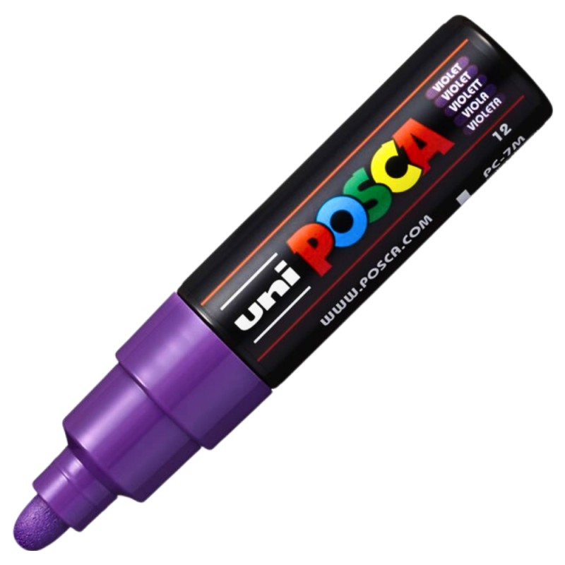 Marker Posca PC-7M Violet, Varf 4.5-5.5 mm